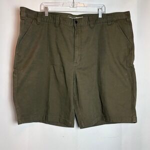 Carhartt Mens 48 Relaxed Fit Canvas Work Shorts Moss Green Stretch